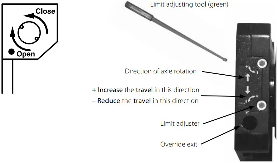 CURTAIN LOCKING & SETTING MOTOR LIMIT SWITCHES