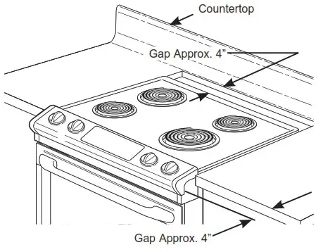 GE APPLIANCES JD630DTBB 30 Inch Electric Drop In Ranges - INSTALL THE RANGE 2