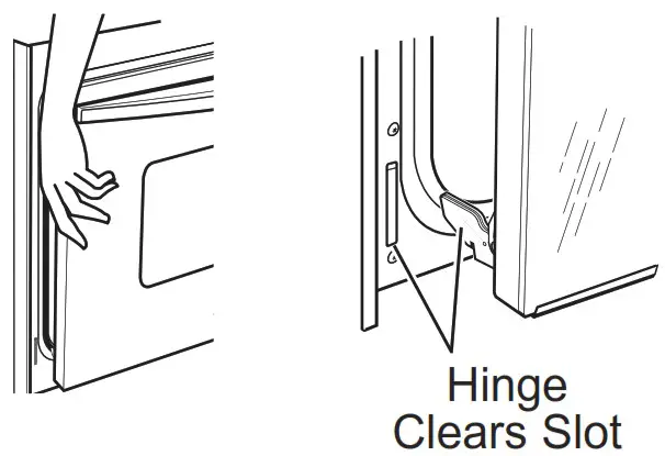 GE APPLIANCES JD630DTBB 30 Inch Electric Drop In Ranges - REMOVE OVEN DOOR 2