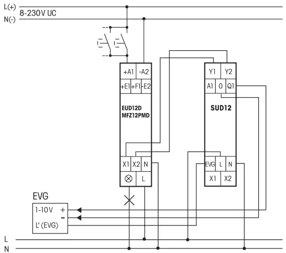 Eltako 1-10V Controller SUD12 1-10V For Universal Dimmer Switches - fig 1