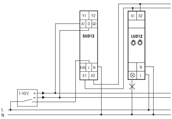 Eltako 1-10V Controller SUD12 1-10V For Universal Dimmer Switches - fig 2