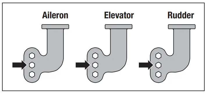 E flite EFLU8950 Turbo Timber Evolution -Control Horn