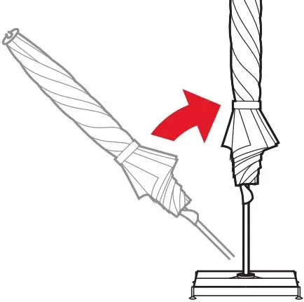 Setting up the shade