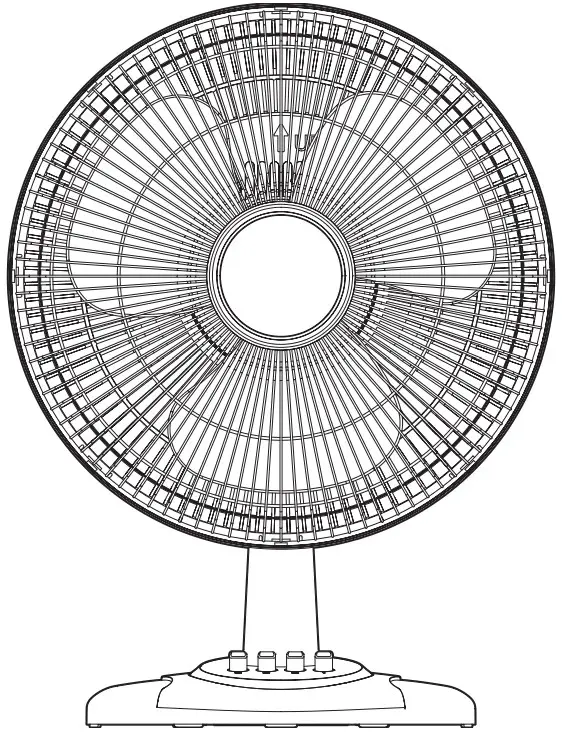 HAMPTON BAY TX-1204D 12 Inch Table Fan -