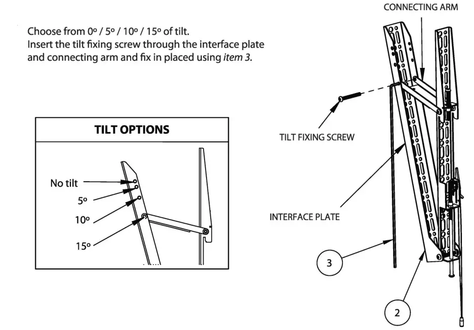 B-TECH BT9910 XL Heavy Duty Universal Flat Screen Wall Mount with Tilt - FIX TILT