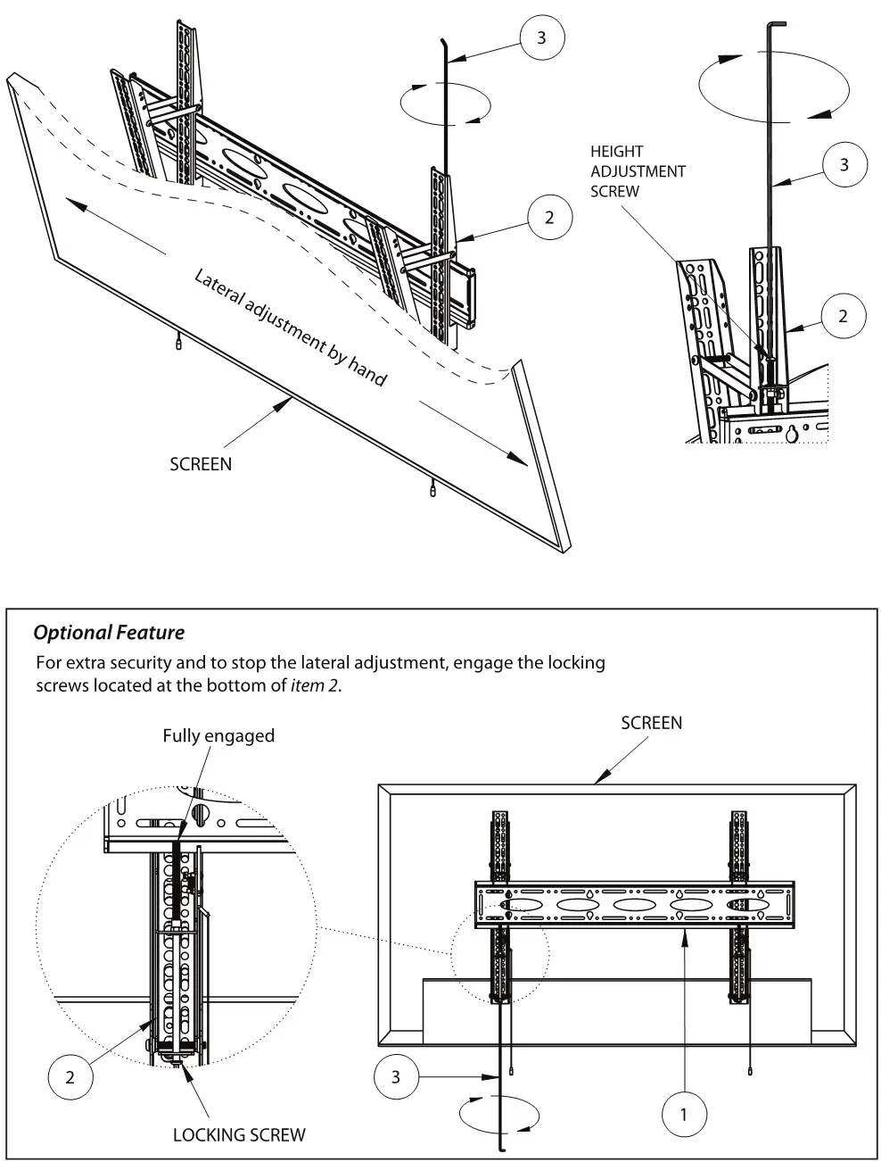 B-TECH BT9910 XL Heavy Duty Universal Flat Screen Wall Mount with Tilt - OPTIONAL LEVEL ADJUSTMENT 1