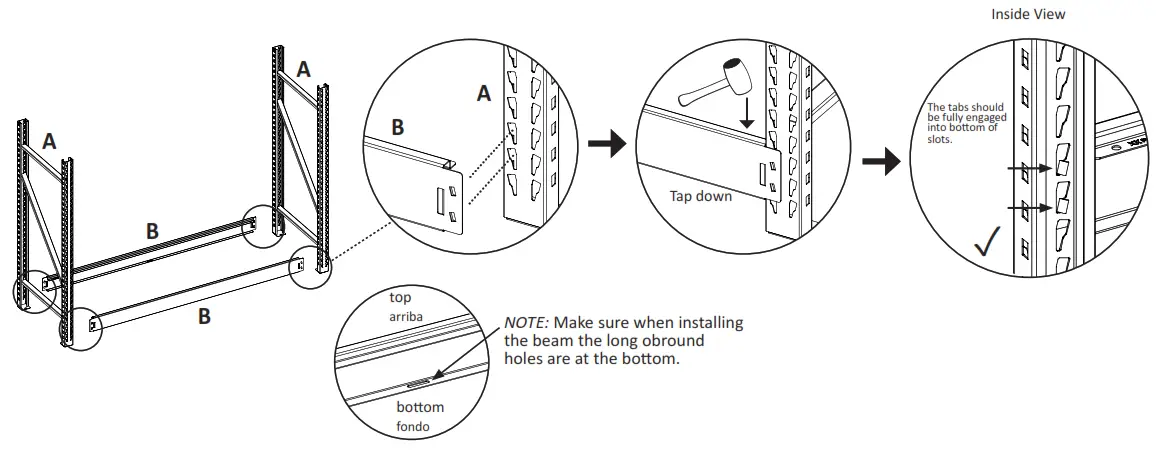 HUSKY N2W652454W3B 3 Tier Industrial Duty Steel Freestanding Garage Storage Shelving Unit - Assembly
