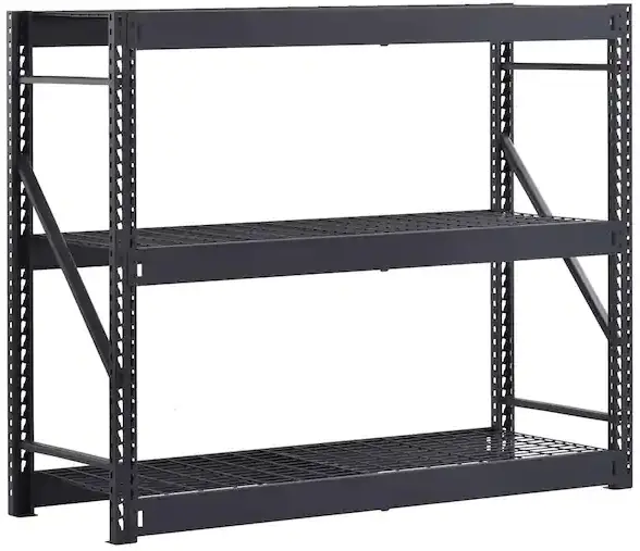 HUSKY N2W652454W3B 3 Tier Industrial Duty Steel Freestanding Garage Storage Shelving Unit