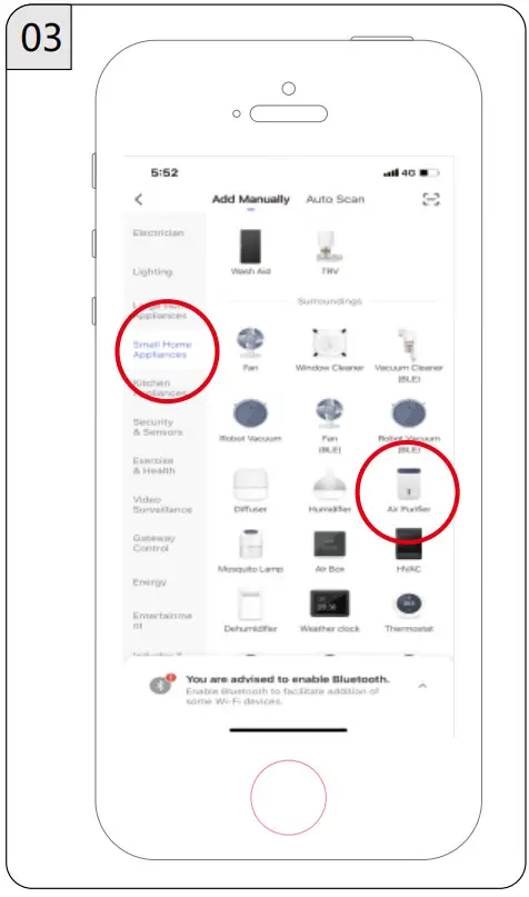 Xiamen Vork Health Industry VK-6089AW Air Purifier - app 3