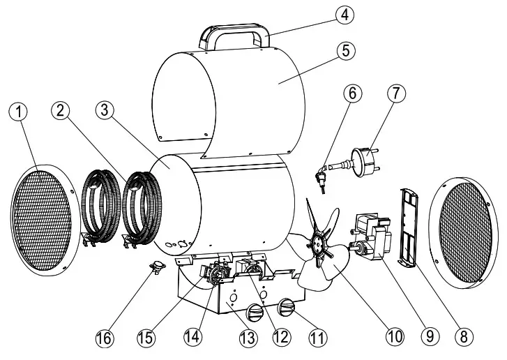TROTEC TDS 20R TDS 30R TDS 50R Electric Fan Heater - Technical Annex 4