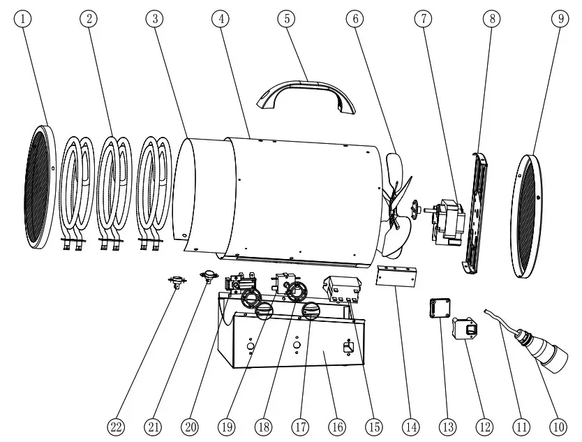 TROTEC TDS 20R TDS 30R TDS 50R Electric Fan Heater - Technical Annex 5