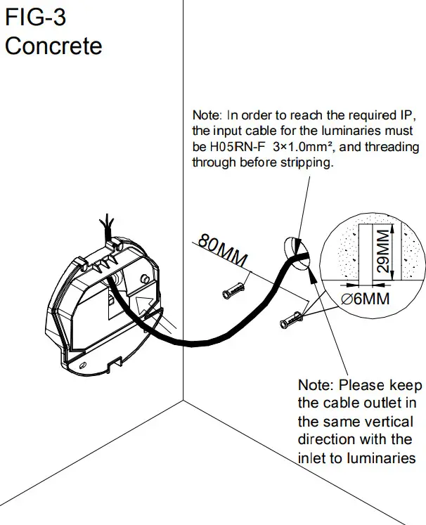 HALCYON EX914 B34 Exterior 4W Low Glare Wall Eyelid Light - Parts 3