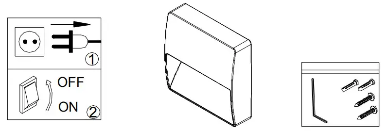 HALCYON EX914 B34 Exterior 4W Low Glare Wall Eyelid Light