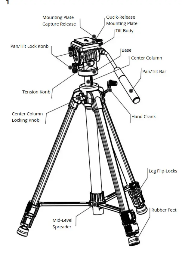 KINGJOY VT 1500 Tripod Stand - Fig