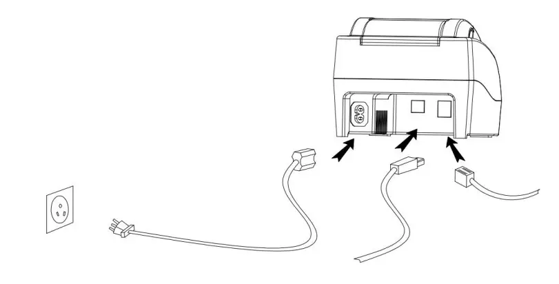 Hoin 58MM Thermal Receipt Printer - Printer connection