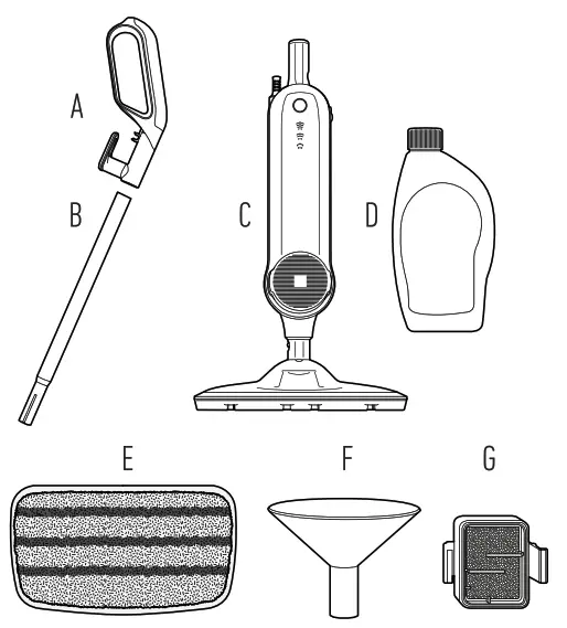 Dirt Devil R1 Steam Mop Hard Floor Cleaner - fig