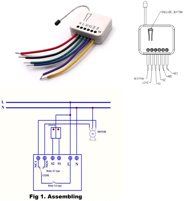 Z-Wave TZ08 Roller Shutter Controller - Assembling