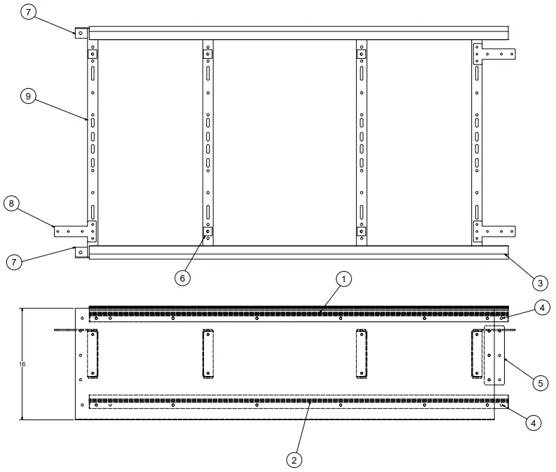 HYTROL ProSort 100 Elite High Speed Sortation Conveyor - Parts Drawing 8