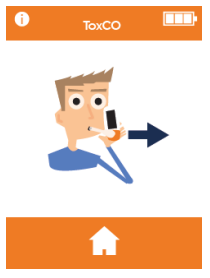 Taking a breath test