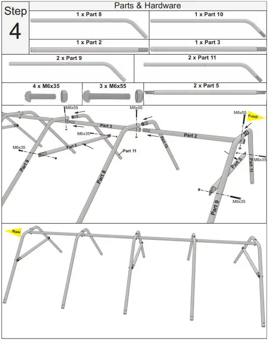 OLT-RB88GHO-8x8-Garden-Box-with-Greenhouse-Cover-FIG-5