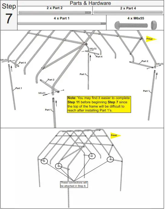 OLT-RB88GHO-8x8-Garden-Box-with-Greenhouse-Cover-FIG-8