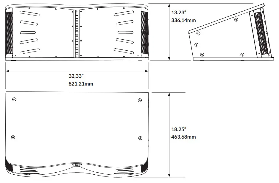 BLAZE CCA10i-BA Loudspeakers - Dimensions