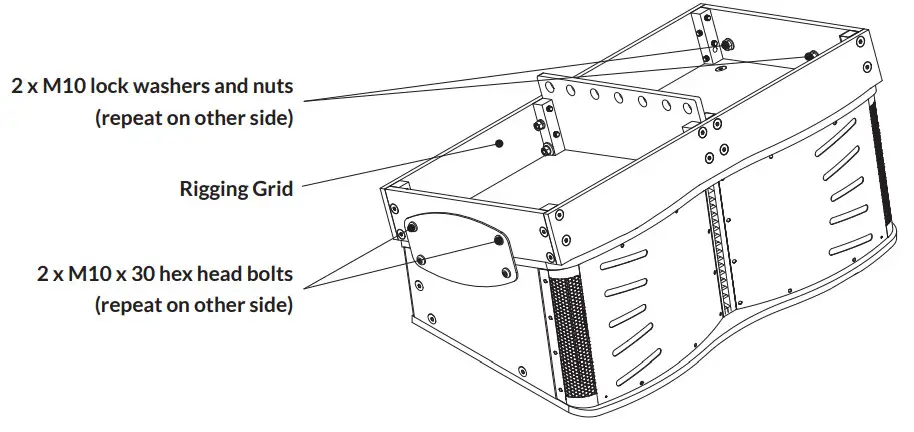 BLAZE CCA10i-BA Loudspeakers - Rigging Grid 1