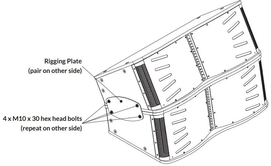 BLAZE CCA10i-BA Loudspeakers - Rigging Plate