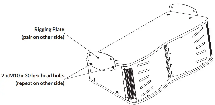 BLAZE CCA10i-BA Loudspeakers - Rigging Plates