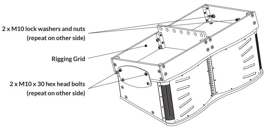 BLAZE CCA10i-BA Loudspeakers - supplied M10