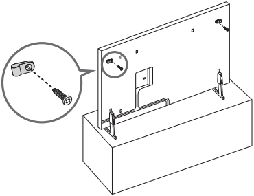 SAMSUNG QE32LS03CBUXXU - Preventing the TV from falling 1