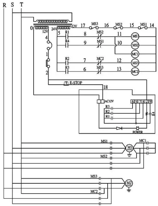 IBE KL200E Spiral Mixer - Electrical Wiring Diagrams