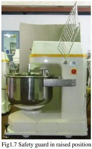 IBE KL200E Spiral Mixer - safety guard
