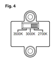 MOUNT ON 4"X4" JUNCTION BOX