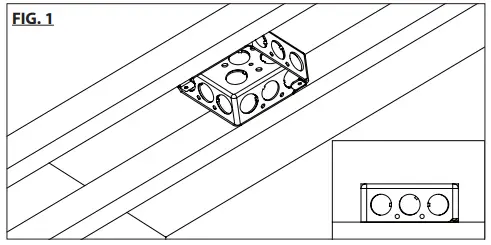 Trimless Junction box cover installation