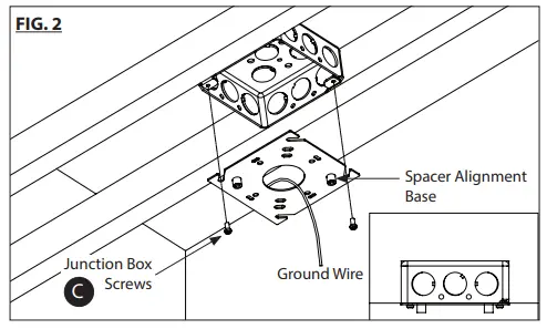 Trimless Junction box cover installation