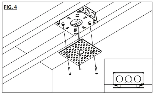 Trimless Junction box cover installation