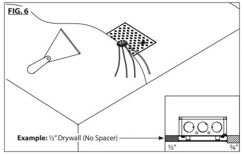 Trimless Junction box cover installation