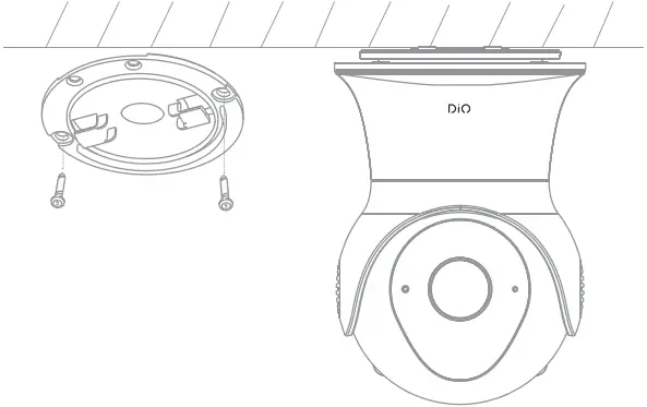 DIOCAM RE01 v2 Wifi Camera - screws provided