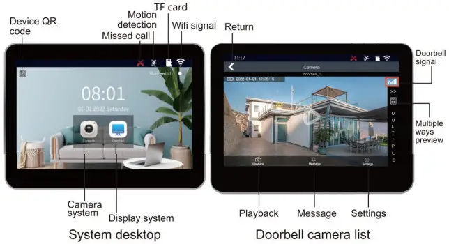 tuya TL-AH708 Touch Screen HD Wireless Video Door Phone - App10