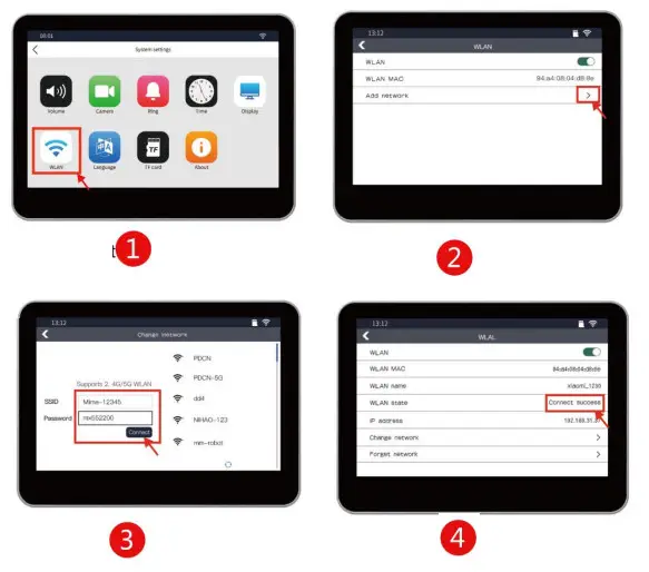 tuya TL-AH708 Touch Screen HD Wireless Video Door Phone - App11
