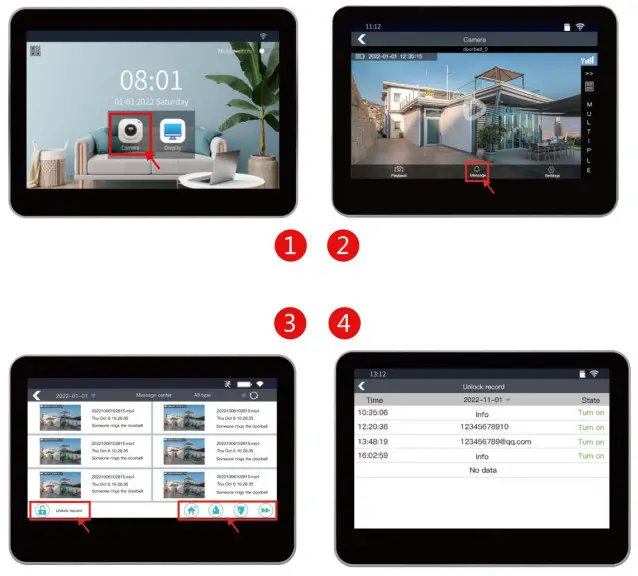 tuya TL-AH708 Touch Screen HD Wireless Video Door Phone - App15
