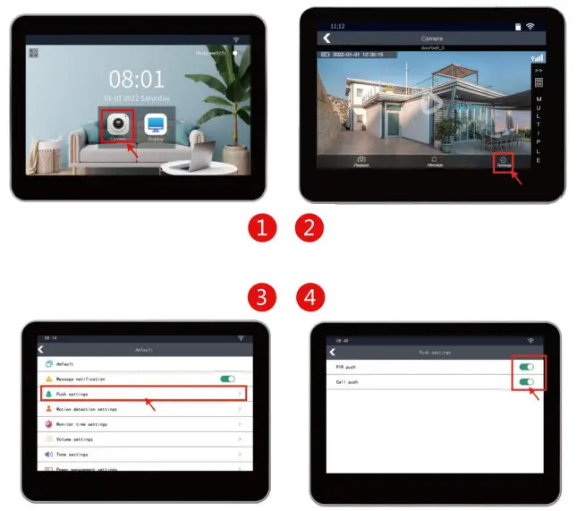 tuya TL-AH708 Touch Screen HD Wireless Video Door Phone - App20