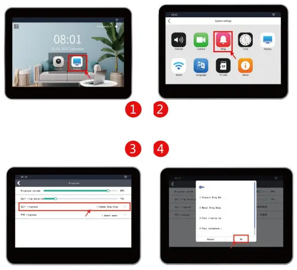 tuya TL-AH708 Touch Screen HD Wireless Video Door Phone - App22