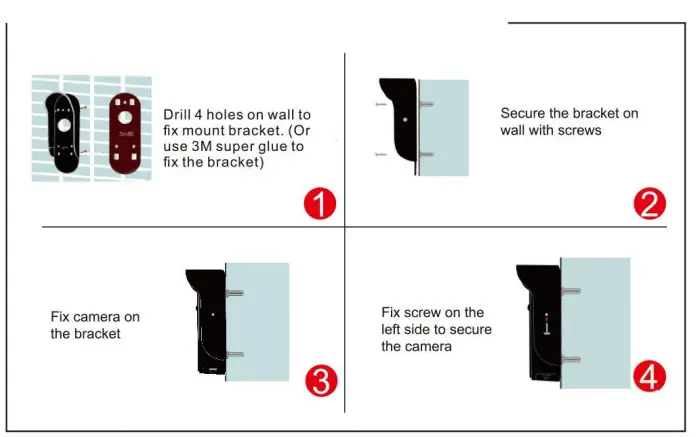 tuya TL-AH708 Touch Screen HD Wireless Video Door Phone - Fig3