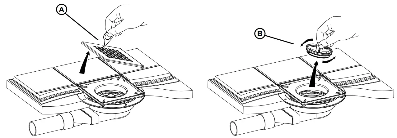 MCALPINE VSG52SL-T6SQ-X Slimline Floor Gully with Non Return Valve - All Gullies