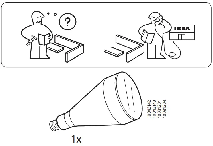 IKEA NÄVLINGE LED Floor Lamp - Figure 1