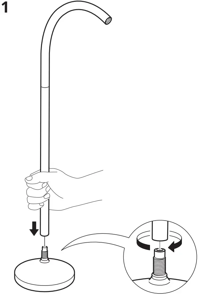 IKEA NÄVLINGE LED Floor Lamp - Figure 2