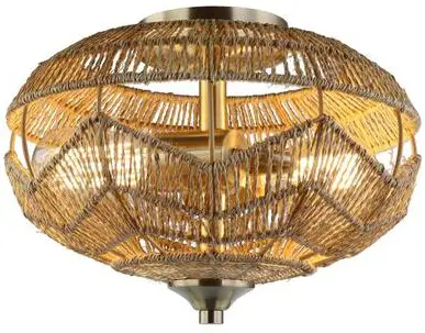 RIVER OF GOODS Leonie 13 Inch Indoor 2 Light Ceiling Light Instruction Manual