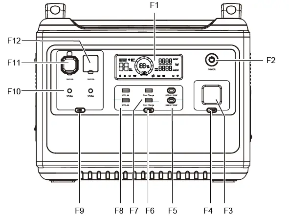 VOLTCRAFT WS-PS2001 Portable Power Station 2000 W 1